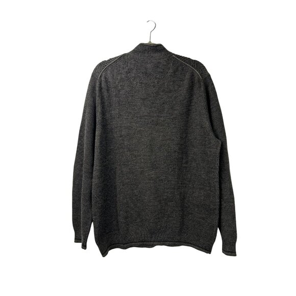 Tommy Bahama Men's XL Sweater Brown 1/4 Zip Mock Neck Pullover - Picture 8 of 16
